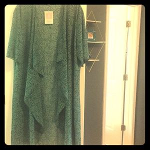 Long sheer kimono style top